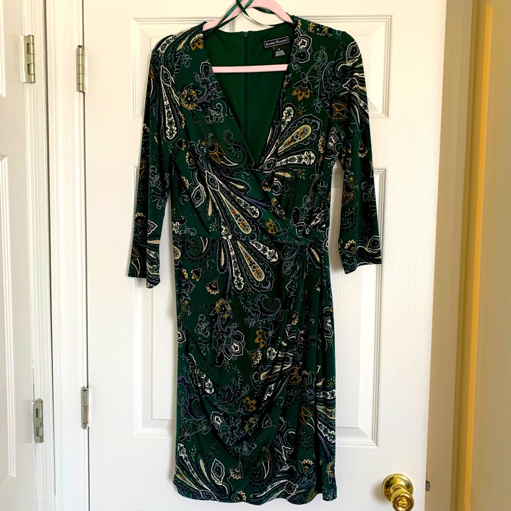 Green design dress
